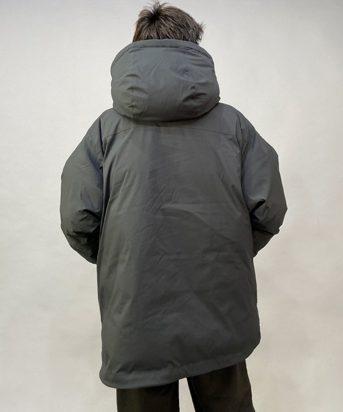 ELEMENT(エレメント)の「ELEMENT/エレメント 無地/ワンポイント ビッグシルエット ボリュームジャケット/中綿ジャケット BC022-791(ダウンジャケット/コート・メンズ・グリーン/ブラック・M/L/XL)」の7枚目の写真