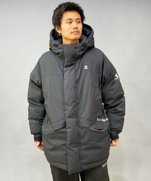 ELEMENT(エレメント)の「ELEMENT/エレメント 無地/ワンポイント ビッグシルエット ボリュームジャケット/中綿ジャケット BC022-791(ダウンジャケット/コート・メンズ・グリーン/ブラック・M/L/XL)」の5枚目の写真