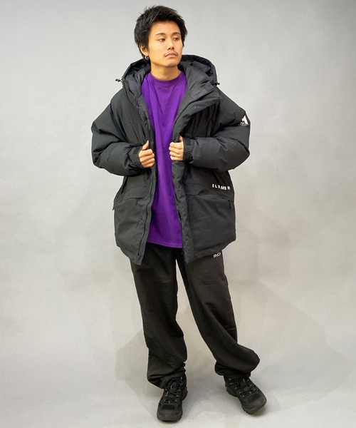 ELEMENT(エレメント)の「ELEMENT/エレメント 無地/ワンポイント ビッグシルエット ボリュームジャケット/中綿ジャケット BC022-791(ダウンジャケット/コート・メンズ・グリーン/ブラック・M/L/XL)」の9枚目の写真