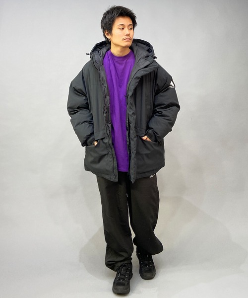 ELEMENT(エレメント)の「ELEMENT/エレメント 無地/ワンポイント ビッグシルエット ボリュームジャケット/中綿ジャケット BC022-791(ダウンジャケット/コート・メンズ・グリーン/ブラック・M/L/XL)」の10枚目の写真