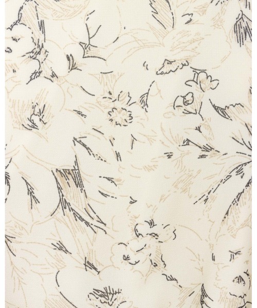 INGNI（イング）の「花柄肩あきフリルワンピース（ワンピース・レディース・グレー/オフホワイト・M）」の6枚目の写真