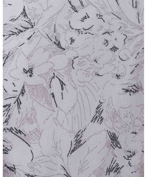 INGNI（イング）の「花柄肩あきフリルワンピース（ワンピース・レディース・グレー/オフホワイト・M）」の14枚目の写真