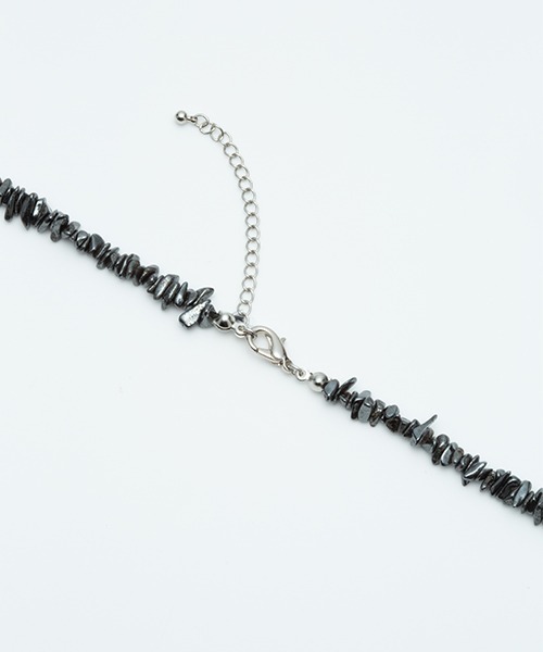 GDC（ジーディーシー）の「HEMATITE PEARL NECKLACE（ネックレス・メンズ・ブラック/ホワイト・FREE）」の4枚目の写真