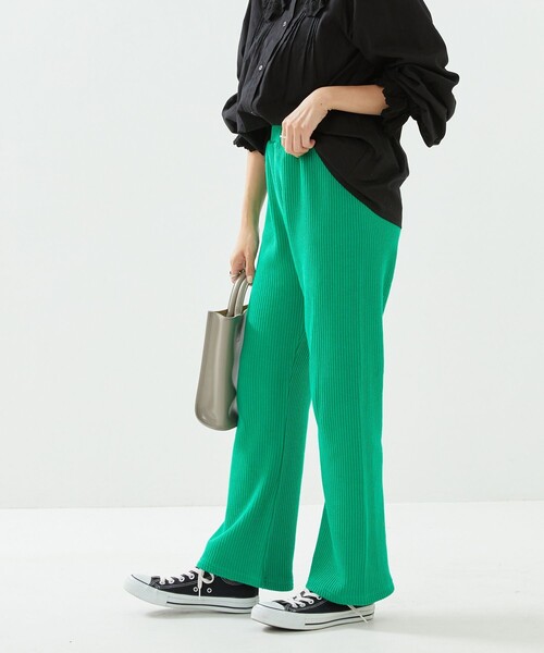 FREAK'S STORE(フリークスストア)の「【プチシリーズ】カラーリブフレアパンツ【WEB限定】(その他パンツ・レディース・ブラック/ピンク/グリーン/ナチュラル・フリ-)」の17枚目の写真