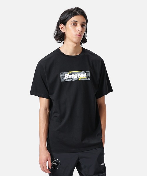 F.C.Real Bristol(エフシーレアルブリストル)の「CAMOUFLAGE BOX LOGO TEE(Tシャツ/カットソー・メンズ・ホワイト/ブラック/ネイビー・SMALL/MEDIUM/LARGE/X-LARGE)」の4枚目の写真