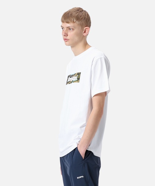 F.C.Real Bristol(エフシーレアルブリストル)の「CAMOUFLAGE BOX LOGO TEE(Tシャツ/カットソー・メンズ・ホワイト/ブラック/ネイビー・SMALL/MEDIUM/LARGE/X-LARGE)」の9枚目の写真