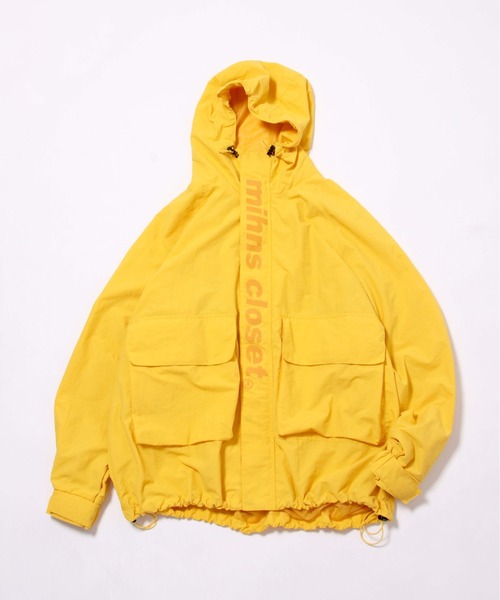 NO NEED(ノーニード)の「mihns closet ミンズクローゼット バルーンシルエットウインドパーカー(マウンテンパーカー・メンズ・グレー/スカイブルー/ブラック/イエロー・L/M)」の4枚目の写真