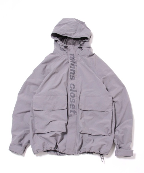 NO NEED(ノーニード)の「mihns closet ミンズクローゼット バルーンシルエットウインドパーカー(マウンテンパーカー・メンズ・グレー/スカイブルー/ブラック/イエロー・L/M)」の16枚目の写真