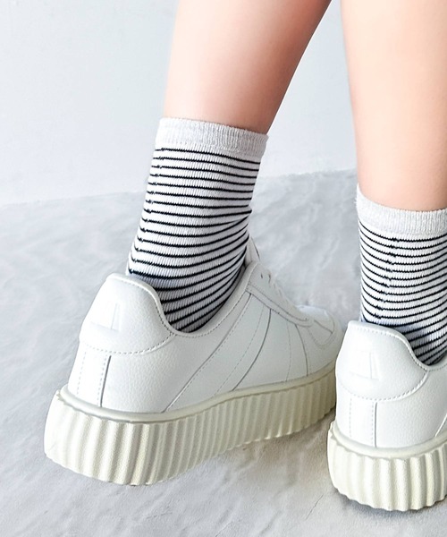 Java（ジャバ）の「《JaVa ジャバ別注》気分も3.5cmUP！オールシーズン使える主役級シューズ。 RETRO BERG（レトロバーグ)　厚底スニーカー（スニーカー・レディース・ホワイト/ブラック/ブラウン/ベージュ系その他/ホワイト系その他/グレー/ブルー・SMALL/MEDIUM/LARGE/X-LARGE/XX-LARGE/XXX-LARGE）」の12枚目の写真