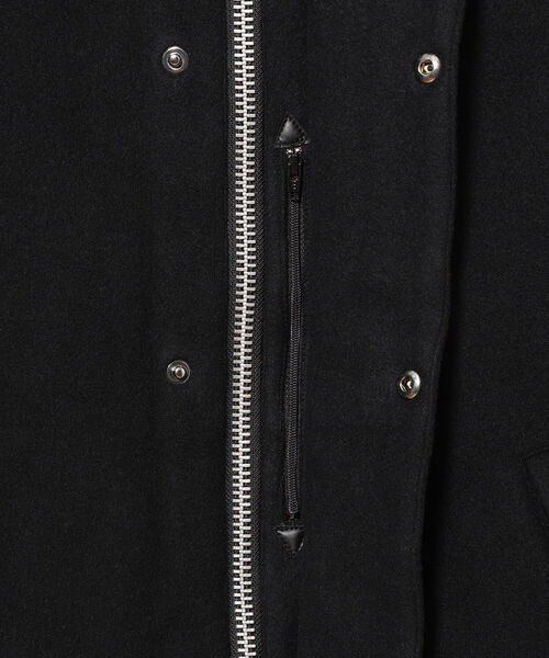 Barbour（バブアー）の「Barbour × BEAMS F / 別注 TRANSPORT JACKET ライトメルトン ジャケット（ブルゾン・メンズ・ブラック/オリーブ・40/38/42/36/34）」の8枚目の写真