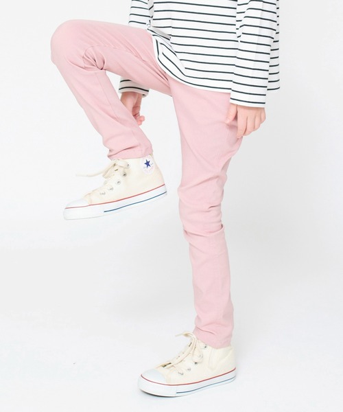 BRANSHES（ブランシェス）の「【プレミアムストレッチ】ツイルロングパンツ（チノパンツ・キッズ・ブラック/ベージュ/グレー/オフホワイト/アイボリー/ピンク/ブラウン/その他1/ネイビー・90/100/110/120/130/140/150/160）」の8枚目の写真