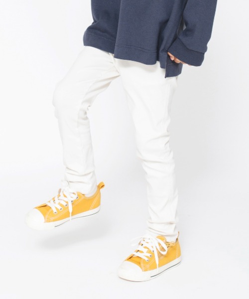 BRANSHES（ブランシェス）の「【プレミアムストレッチ】ツイルロングパンツ（チノパンツ・キッズ・ブラック/ベージュ/グレー/オフホワイト/アイボリー/ピンク/ブラウン/その他1/ネイビー・90/100/110/120/130/140/150/160）」の3枚目の写真