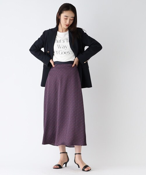 OPAQUE.CLIP（オペークドットクリップ）の「◆ロゴ ロングスリーブTシャツ（Tシャツ/カットソー・レディース・チャコールグレー/イエロー/ホワイト系・40/38/36）」の5枚目の写真