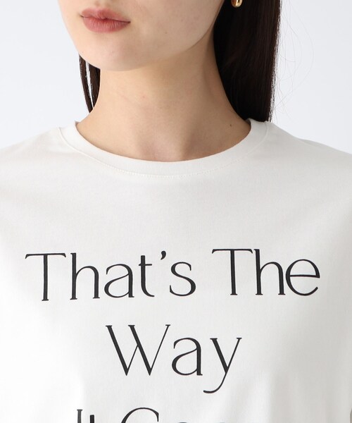 OPAQUE.CLIP（オペークドットクリップ）の「◆ロゴ ロングスリーブTシャツ（Tシャツ/カットソー・レディース・チャコールグレー/イエロー/ホワイト系・40/38/36）」の19枚目の写真