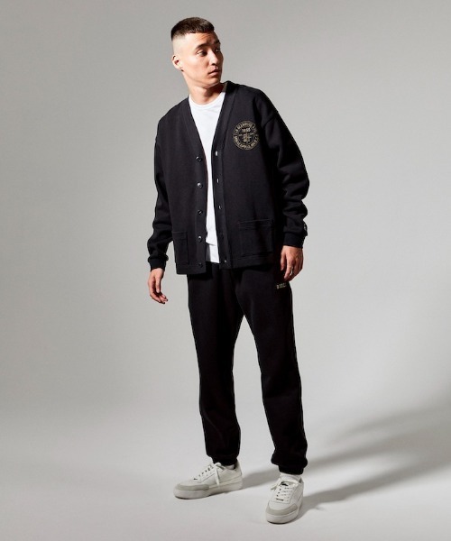 Penguin by Munsingwear（ペンギン バイ マンシングウェア）の「TRAINING SWEAT CARDIGAN W FACE / トレーニングスエットカーディガンWフェイス（カーディガン/ボレロ・メンズ・グレー/ブラック・SMALL/MEDIUM/LARGE/X-LARGE）」の3枚目の写真