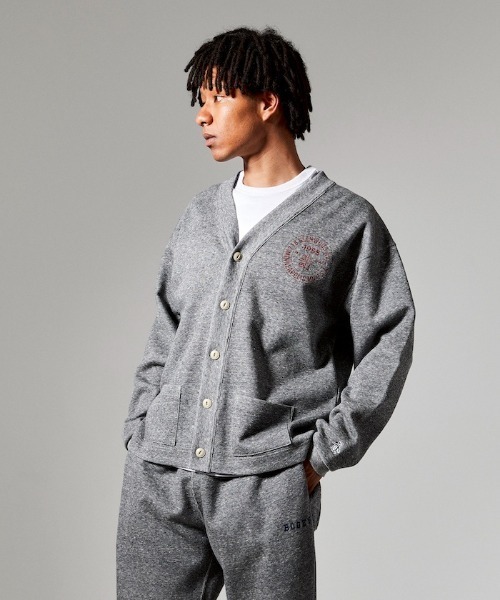 Penguin by Munsingwear（ペンギン バイ マンシングウェア）の「TRAINING SWEAT CARDIGAN W FACE / トレーニングスエットカーディガンWフェイス（カーディガン/ボレロ・メンズ・グレー/ブラック・SMALL/MEDIUM/LARGE/X-LARGE）」の4枚目の写真