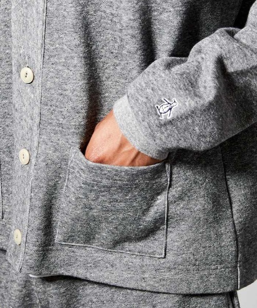 Penguin by Munsingwear（ペンギン バイ マンシングウェア）の「TRAINING SWEAT CARDIGAN W FACE / トレーニングスエットカーディガンWフェイス（カーディガン/ボレロ・メンズ・グレー/ブラック・SMALL/MEDIUM/LARGE/X-LARGE）」の8枚目の写真