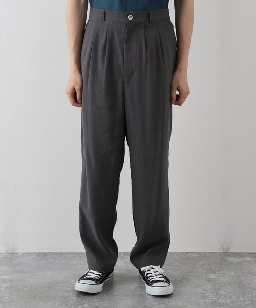 JOURNAL STANDARD(ジャーナルスタンダード)の「【ENCOMING/インカミング】ST TUCK TROUSER(その他パンツ・メンズ・ベージュ/チャコールグレー・MEDIUM/LARGE)」の4枚目の写真