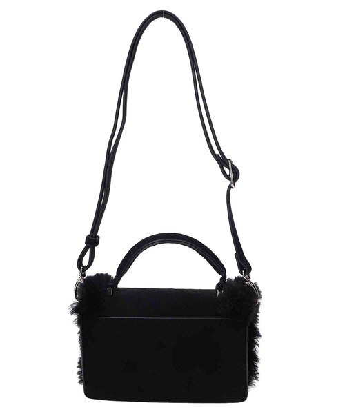 X-girl（エックスガール）の「FAUX MOUTON 2WAY MINI BAG（ショルダーバッグ・レディース・ブラック/ライトグリーン・ONE SIZE）」の12枚目の写真