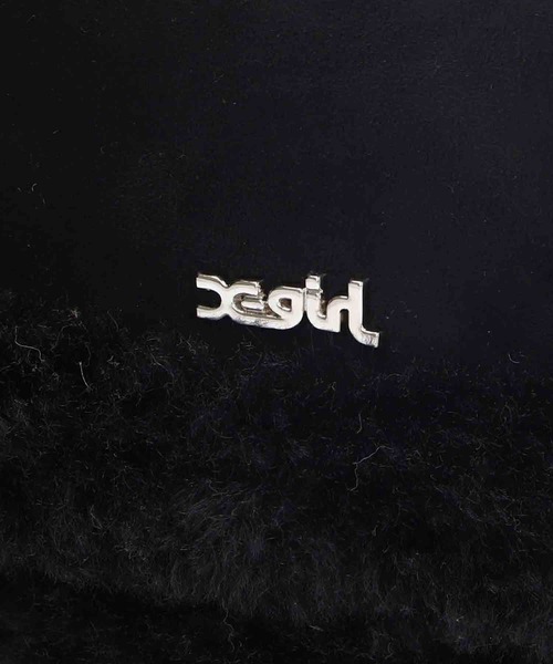 X-girl（エックスガール）の「FAUX MOUTON 2WAY MINI BAG（ショルダーバッグ・レディース・ブラック/ライトグリーン・ONE SIZE）」の13枚目の写真