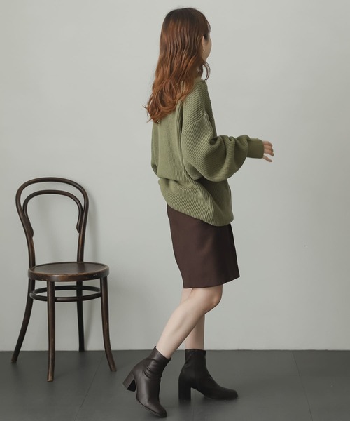 SENSE OF PLACE by URBAN RESEARCH（センスオブプレイスバイアーバンリサーチ）の「『イージーケア』ハーフZIPセーター（ニット/セーター・メンズ・チャコールグレー/カーキ/ライトベージュ・MEDIUM/LARGE）」の20枚目の写真