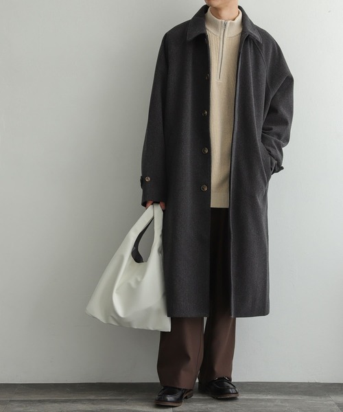 SENSE OF PLACE by URBAN RESEARCH（センスオブプレイスバイアーバンリサーチ）の「『イージーケア』ハーフZIPセーター（ニット/セーター・メンズ・チャコールグレー/カーキ/ライトベージュ・MEDIUM/LARGE）」の14枚目の写真