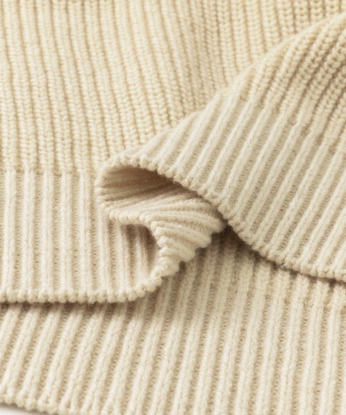 SENSE OF PLACE by URBAN RESEARCH（センスオブプレイスバイアーバンリサーチ）の「『イージーケア』ハーフZIPセーター（ニット/セーター・メンズ・チャコールグレー/カーキ/ライトベージュ・MEDIUM/LARGE）」の4枚目の写真