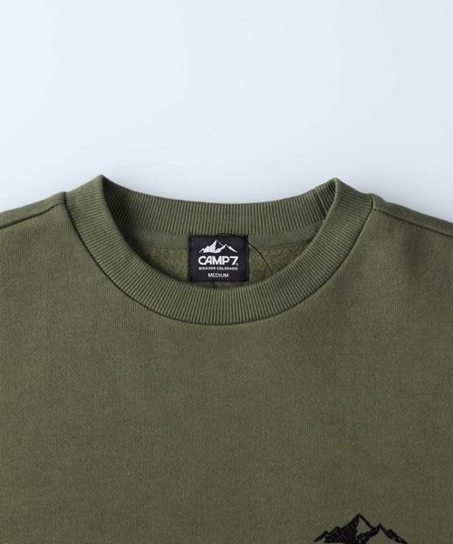 CAMP7（キャンプセブン）の「【CAMP7】ペイズリークルースウェット（スウェット・メンズ・ブラック/オリーブ/グレー・M/L/XL/S）」の4枚目の写真