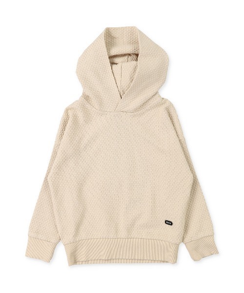 FITH（フィス）の「ポコポコインレイ 長袖 フードスウェット（スウェット・キッズ・ブラック系その他/アイボリー/ブルー/チャコールグレー・80/110/120/100/90）」の8枚目の写真