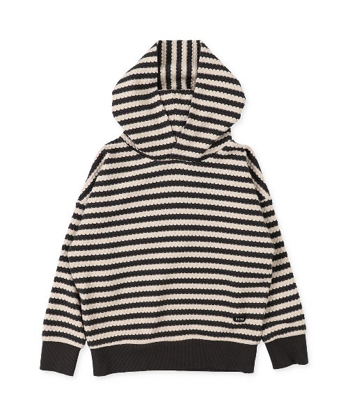 FITH（フィス）の「ポコポコインレイ 長袖 フードスウェット（スウェット・キッズ・ブラック系その他/アイボリー/ブルー/チャコールグレー・80/110/120/100/90）」の9枚目の写真