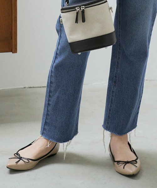 KOBE LETTUCE（コウベレタス）の「ポインテッドトゥフラットバレエパンプス（パンプス・レディース・ベージュ/レオパード/ブラック系/ブラック系1/ベージュ系/ピンク系/グリーン/ブラック/シルバー/ブルー・XS/L/LL/M/S/3L）」の5枚目の写真