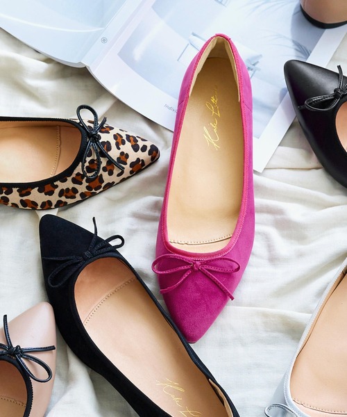 KOBE LETTUCE（コウベレタス）の「ポインテッドトゥフラットバレエパンプス（パンプス・レディース・ベージュ/レオパード/ブラック系/ブラック系1/ベージュ系/ピンク系/グリーン/ブラック/シルバー/ブルー・XS/L/LL/M/S/3L）」の22枚目の写真