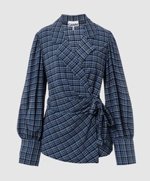 Stretch Seersucker Wrap Shirt