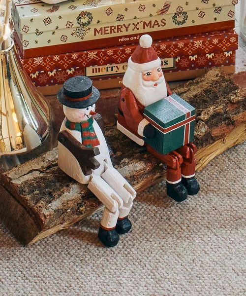 niko and...（ニコアンド）の「[2022Xmas]ウッドトイ スノーマン（インテリア雑貨・レディース・その他1・0）」の3枚目の写真