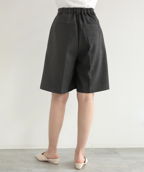 andme（アンドミー）の「フェイクウールショートパンツ（その他パンツ・レディース・チャコールグレー/ブラック/ブラウン/オフホワイト/ラベンダー・M/L）」の11枚目の写真