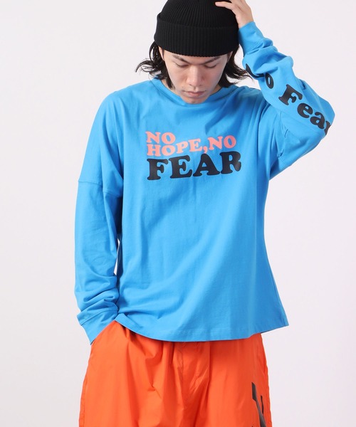 MIXXDAVID(ミックスディビッド)の「mixxdavid NO HOPE NO FEAR ロンT(Tシャツ/カットソー・メンズ・ホワイト/ブルー・FREE)」の2枚目の写真