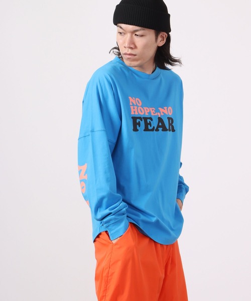 MIXXDAVID(ミックスディビッド)の「mixxdavid NO HOPE NO FEAR ロンT(Tシャツ/カットソー・メンズ・ホワイト/ブルー・FREE)」の6枚目の写真
