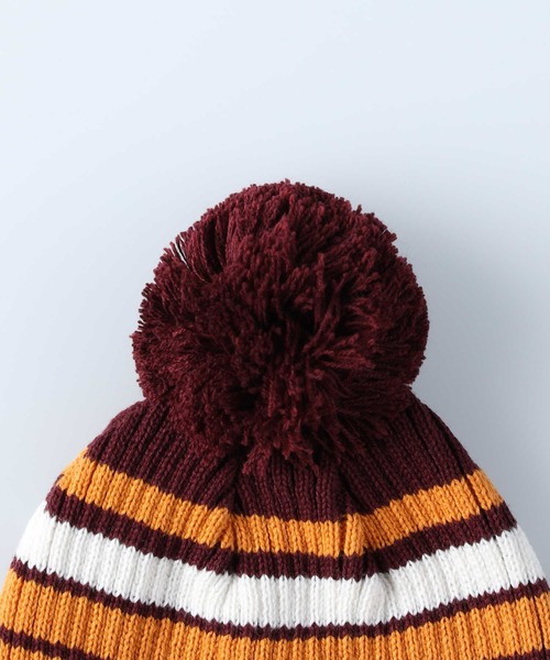 BACK NUMBER(バックナンバー)の「【BACK NUMBER】BNロゴボンボンワッチ(ニットキャップ/ビーニー・メンズ・ワイン/ネイビー・フリー)」の6枚目の写真