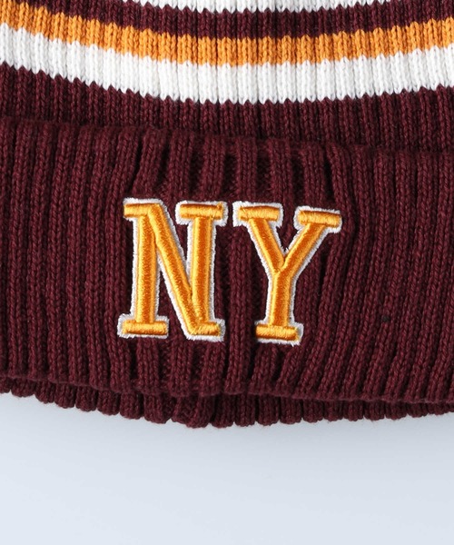 BACK NUMBER(バックナンバー)の「【BACK NUMBER】BNロゴボンボンワッチ(ニットキャップ/ビーニー・メンズ・ワイン/ネイビー・フリー)」の7枚目の写真