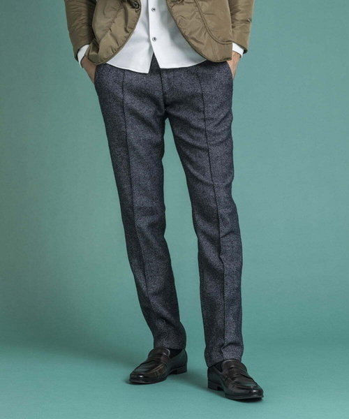 MICHEL KLEIN HOMME (ミッシェルクランオム)の「スエットデニムスラックスパンツ(スウェットパンツ・メンズ・ブラウン/ネイビー/グレー・MEDIUM/LARGE/X-LARGE)」の3枚目の写真