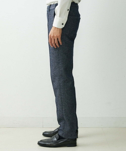 MICHEL KLEIN HOMME (ミッシェルクランオム)の「スエットデニムスラックスパンツ(スウェットパンツ・メンズ・ブラウン/ネイビー/グレー・MEDIUM/LARGE/X-LARGE)」の7枚目の写真