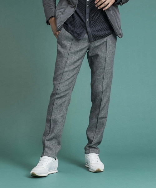 MICHEL KLEIN HOMME (ミッシェルクランオム)の「スエットデニムスラックスパンツ(スウェットパンツ・メンズ・ブラウン/ネイビー/グレー・MEDIUM/LARGE/X-LARGE)」の17枚目の写真