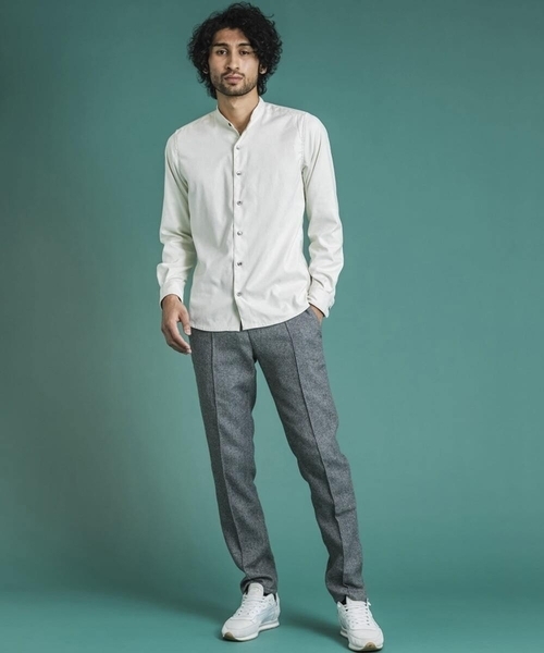 MICHEL KLEIN HOMME (ミッシェルクランオム)の「スエットデニムスラックスパンツ(スウェットパンツ・メンズ・ブラウン/ネイビー/グレー・MEDIUM/LARGE/X-LARGE)」の21枚目の写真