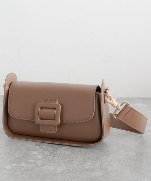 mysty woman（ミスティウーマン）の「ベルテッドショルダーBAG 183066（ショルダーバッグ・レディース・ブラウン/ブラック・FREE）」の16枚目の写真