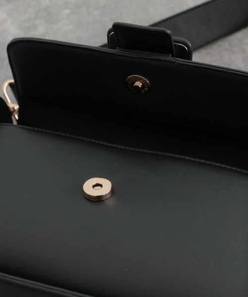 mysty woman（ミスティウーマン）の「ベルテッドショルダーBAG 183066（ショルダーバッグ・レディース・ブラウン/ブラック・FREE）」の15枚目の写真