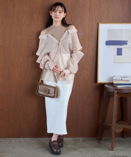 mysty woman（ミスティウーマン）の「ベルテッドショルダーBAG 183066（ショルダーバッグ・レディース・ブラウン/ブラック・FREE）」の19枚目の写真