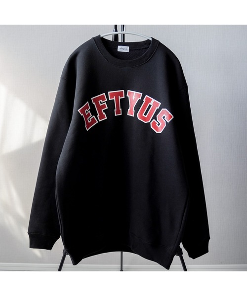 INTER FACTORY（インターファクトリー）の「【eftyus / エフティウス 】カレッジロゴスウェット（スウェット・メンズ・グリーン/ブラック/グレー・S/M/L）」の18枚目の写真