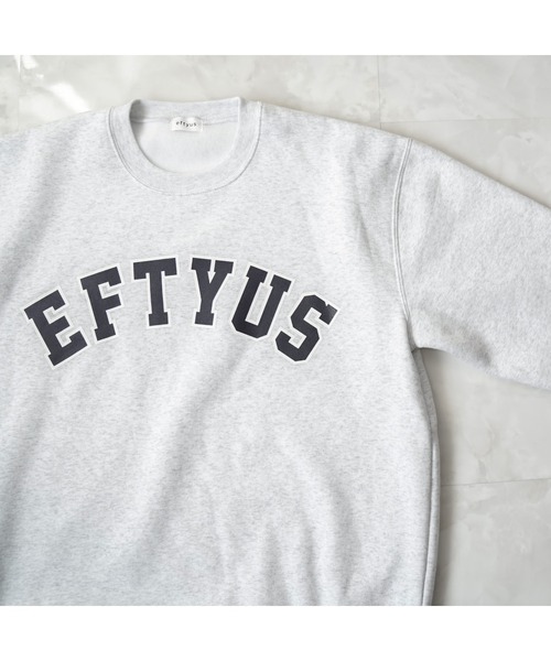 INTER FACTORY（インターファクトリー）の「【eftyus / エフティウス 】カレッジロゴスウェット（スウェット・メンズ・グリーン/ブラック/グレー・S/M/L）」の20枚目の写真