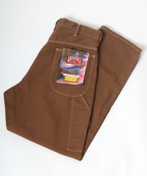 Wrangler(ラングラー)の「Wrangler(ラングラー)カラーペインターパンツ/ワイドパンツ メンズ レディース(デニムパンツ・メンズ・アイボリー/アーミー/イエロー系その他/ピンク系その他/ブラック/グレー/グリーン/ワインレッド/ブラウン/ライトインディゴブルー/ライトパープル/ストライプ/エンジ/オレンジ/インディゴブルー/マスタード・M/L/XL/S)」の5枚目の写真