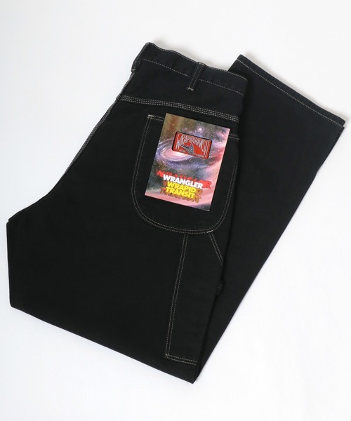 Wrangler(ラングラー)の「Wrangler(ラングラー)カラーペインターパンツ/ワイドパンツ メンズ レディース(デニムパンツ・メンズ・アイボリー/アーミー/イエロー系その他/ピンク系その他/ブラック/グレー/グリーン/ワインレッド/ブラウン/ライトインディゴブルー/ライトパープル/ストライプ/エンジ/オレンジ/インディゴブルー/マスタード・M/L/XL/S)」の3枚目の写真